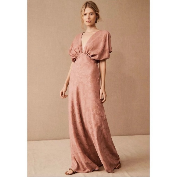 Anthropologie Dresses & Skirts - Anthropologie Hutch Lindy Dress in Sedona Textured Floral Draped Bodice Formal 4